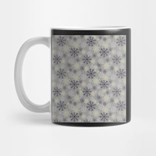 Cute Snowflakes Pattern - Yellow Mug